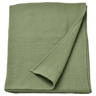 IKEA INDIRA Cuvertura, gri-verde, 150x250 cm