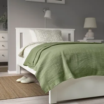 IKEA INDIRA Cuvertura, gri-verde, 150x250 cm