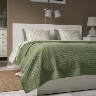IKEA INDIRA Cuvertura, gri-verde, 230x250 cm
