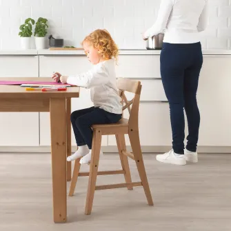 IKEA INGOLF Scaun junior, aspect antichizat