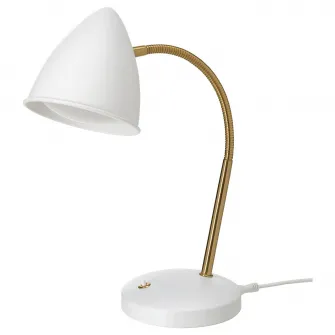 IKEA ISNÅLEN Veioza birou LED, alb/alama