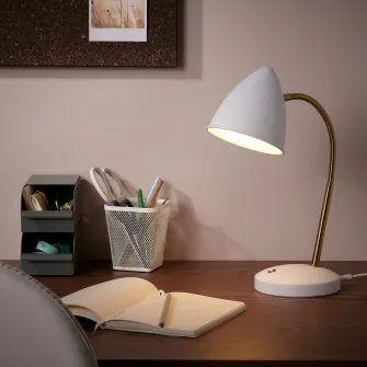 IKEA ISNÅLEN Veioza birou LED, alb/alama