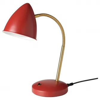 IKEA ISNÅLEN Veioza birou LED, rosu/alama
