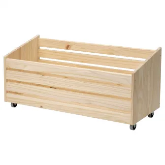 IKEA IVAR Cutie depozitare + rotile, pin, 78x30 cm