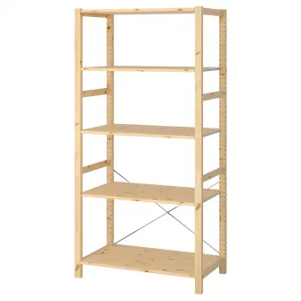 IKEA IVAR Etajera, pin, 89x50x179 cm