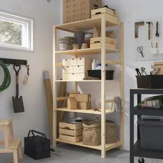 IKEA IVAR Etajera, pin, 89x50x179 cm
