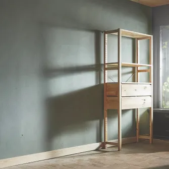 IKEA IVAR Masa plianta, pin, 80x30-91 cm