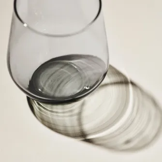 IKEA IVRIG Pahar, gri, 45 cl