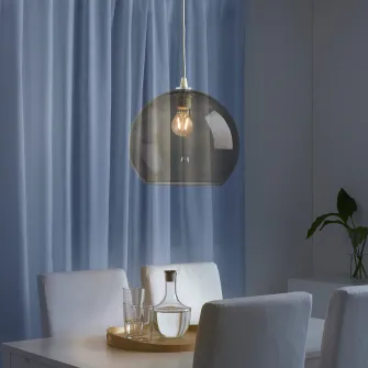 IKEA JAKOBSBYN Abajur lustra, fumuriu, 30 cm