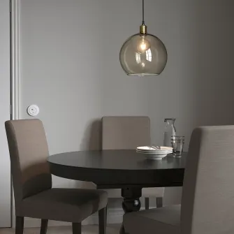 IKEA JAKOBSBYN Abajur lustra, fumuriu, 30 cm