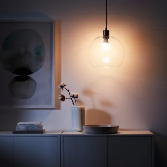 IKEA JAKOBSBYN Abajur lustra, sticla transparenta, 30 cm