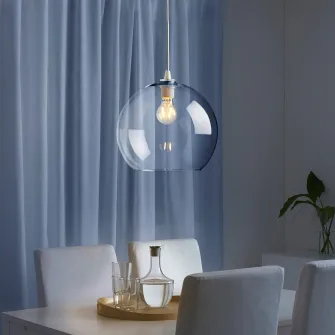 IKEA JAKOBSBYN Abajur lustra, sticla transparenta, 30 cm