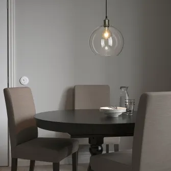 IKEA JAKOBSBYN / JÄLLBY Lustra, sticla transparenta/nichelat