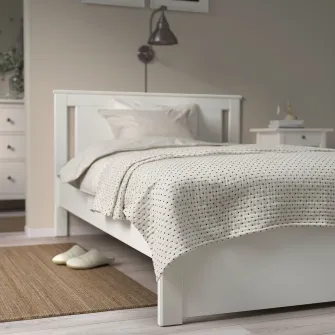 IKEA JAKOBSLILJA Cuvertura, alb murdar/antracit, 150x250 cm