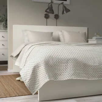 IKEA JAKOBSLILJA Cuvertura, alb murdar/antracit, 230x250 cm