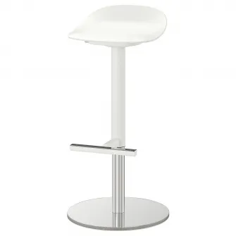 IKEA JANINGE Scaun bar, alb, 76 cm