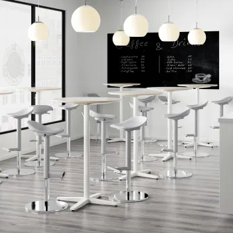 IKEA JANINGE Scaun bar, gri, 76 cm