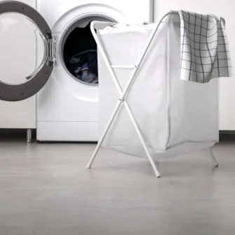 IKEA JÄLL Cos rufe, alb, 50 l