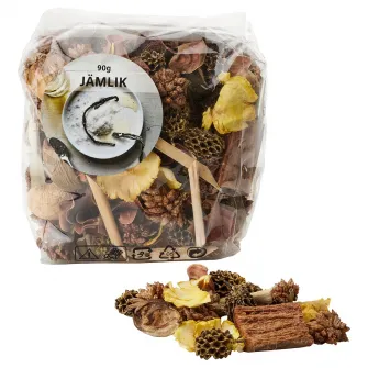 IKEA JÄMLIK Potpourri parfumat, vanilie/bej deschis, 90 g