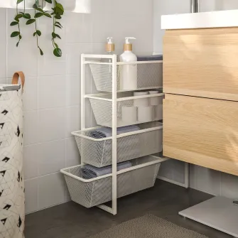 IKEA JONAXEL Cadru, alb, 25x51x70 cm