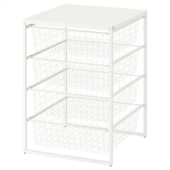 IKEA JONAXEL Ansamblu depozitare, alb, 50x51x70 cm
