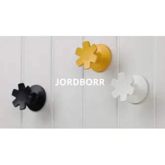IKEA JORDBORR Carlig autoadeziv, fulg de nea/multicolor