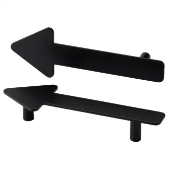 IKEA JÄRNSPARV Maner, negru/sageata, 141 mm