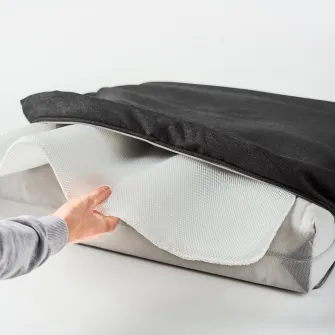 IKEA JÄRPÖN/DUVHOLMEN Perna sezut exterior, antracit, 62x62 cm