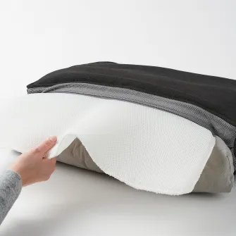 IKEA JÄRPÖN/DUVHOLMEN Perna spate exterior, antracit, 62x44 cm