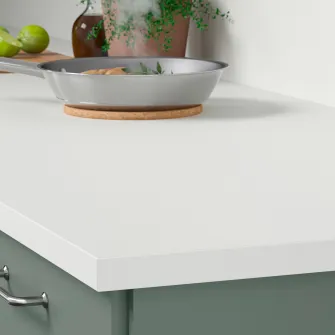 IKEA JÄRSTORP Blat, alb/laminat, 186x2.8 cm