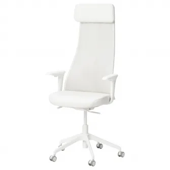 IKEA JÄRVFJÄLLET Scaun rotativ cu brate, Grann alb