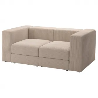 IKEA JÄTTEBO Canapea modulara 2locuri, Samsala gri-bej