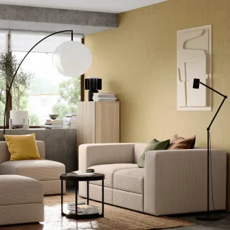 IKEA JÄTTEBO Canapea modulara 2locuri, Samsala gri-bej