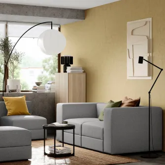 IKEA JÄTTEBO Canapea modulara 2locuri, Tonerud gri