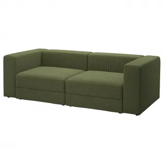 IKEA JÄTTEBO Canapea modulara 3 locuri, Samsala galben-verde inchis
