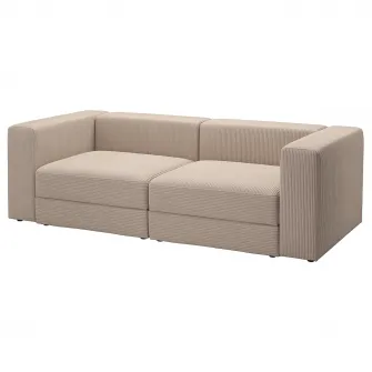 IKEA JÄTTEBO Canapea modulara 3 locuri, Samsala gri-bej