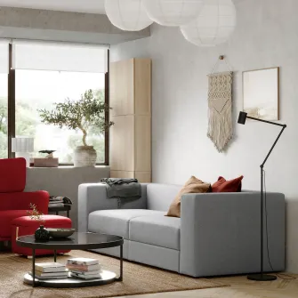 IKEA JÄTTEBO Canapea modulara 3 locuri, Tonerud gri