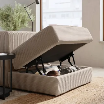 IKEA JÄTTEBO Canapea modulara, 4,5 locuri, Samsala gri-bej