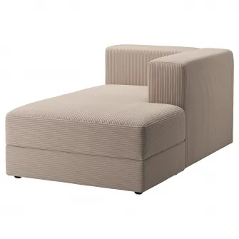 IKEA JÄTTEBO Modul sezlong, dreapta, cu brat/Samsala gri-bej