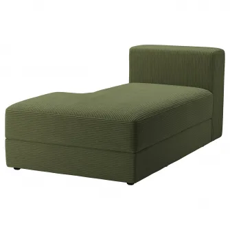 IKEA JÄTTEBO Modul sezlong, stanga, Samsala galben-verde inchis