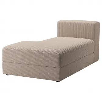 IKEA JÄTTEBO Modul sezlong, stanga, Samsala gri-bej
