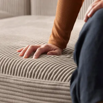IKEA JÄTTEBO Modul sezlong, stanga, Samsala gri-bej