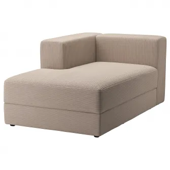 IKEA JÄTTEBO Modul sezlong, stanga, cu brat/Samsala gri-bej