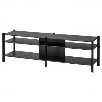 IKEA JÄTTESTA Comoda TV, negru, 160x40x49 cm