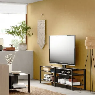 IKEA JÄTTESTA Comoda TV, negru, 160x40x49 cm