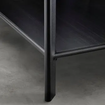IKEA JÄTTESTA Etajera, negru, 120x85 cm