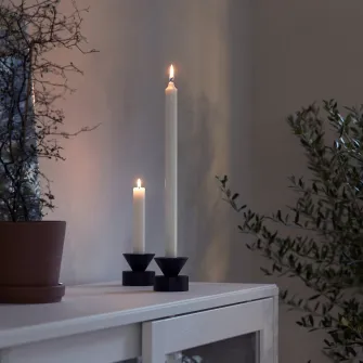 IKEA JUBLA Lumanare neparfumata, alb, 35 cm