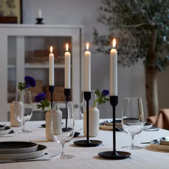 IKEA JUBLA Lumanari candelabru, alb, 19 cm
