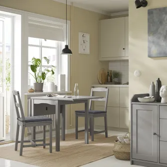 IKEA JUSTINA Perna scaun, gri, 42/35x40x4 cm