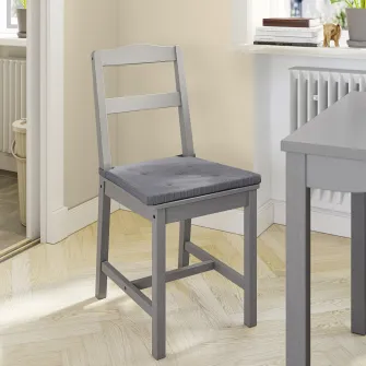 IKEA JUSTINA Perna scaun, gri, 42/35x40x4 cm